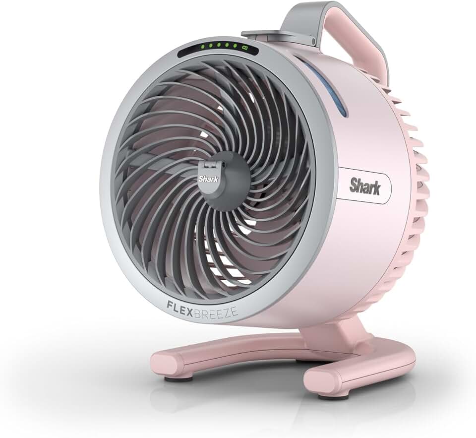 etevert - FlexBreeze HydroGo - léger, silencieux, intérieur/extérieur, 5 vitesses, sans fil, Quartz FA050EUPK