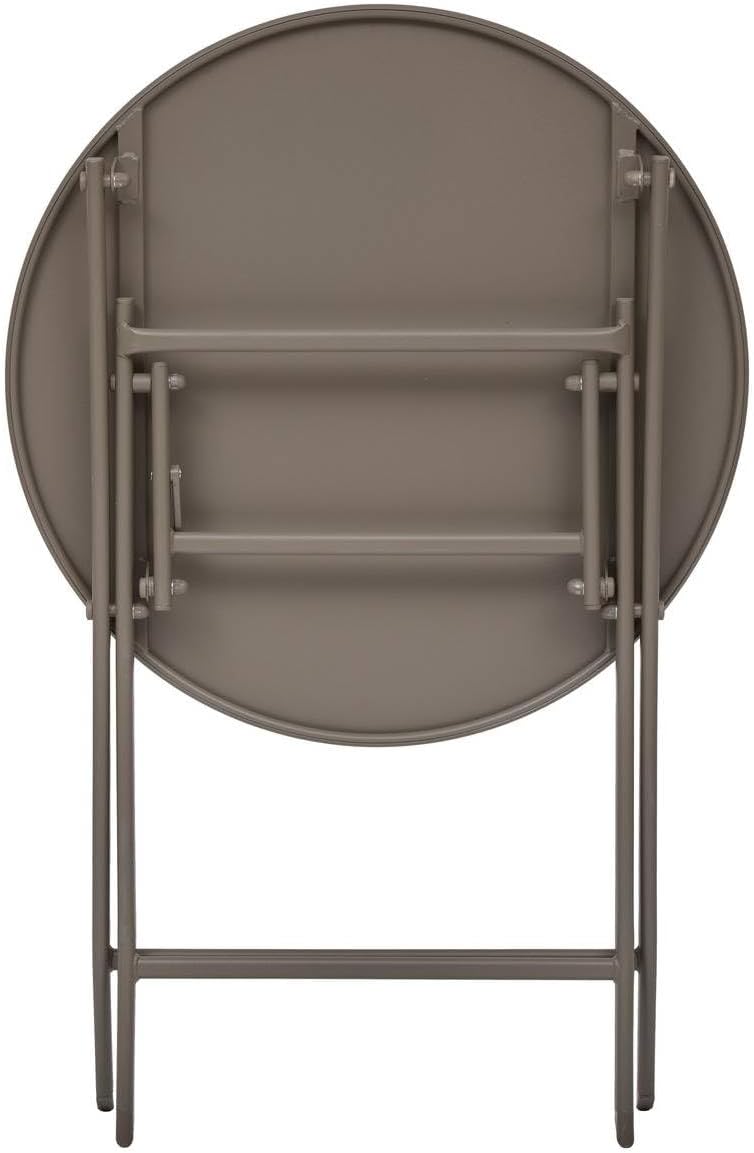 etevert - Greensboro pliante ronde - 2 places - acier renforcé, antirouille