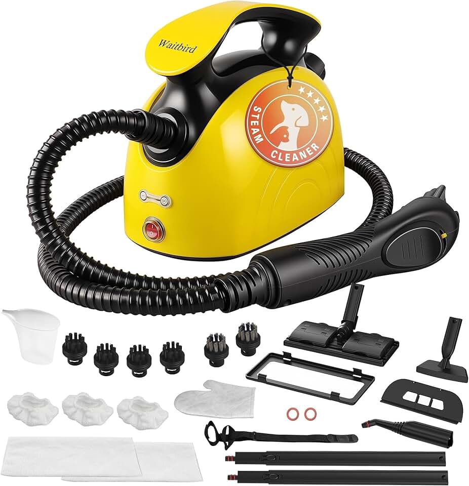 etevert - Nettoyeur vapeur 21 accessoires, 248°F, sols & canapés