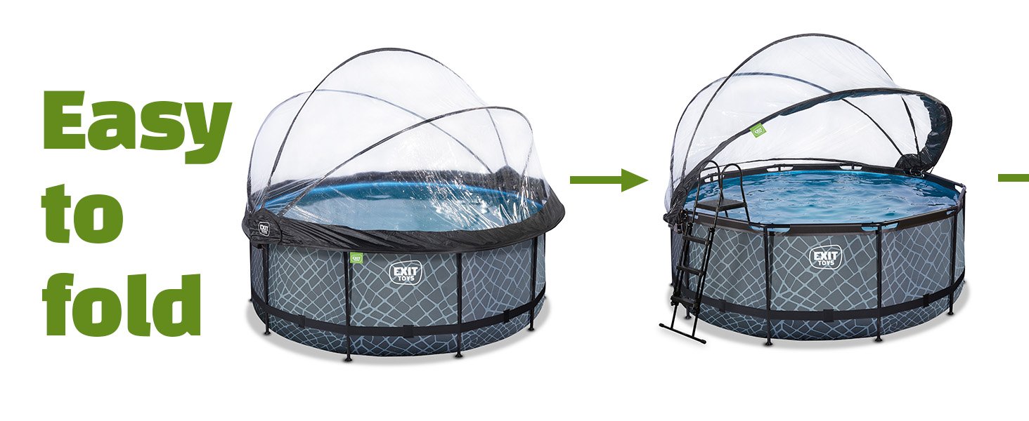 etevert piscine jardin auvent rond universel