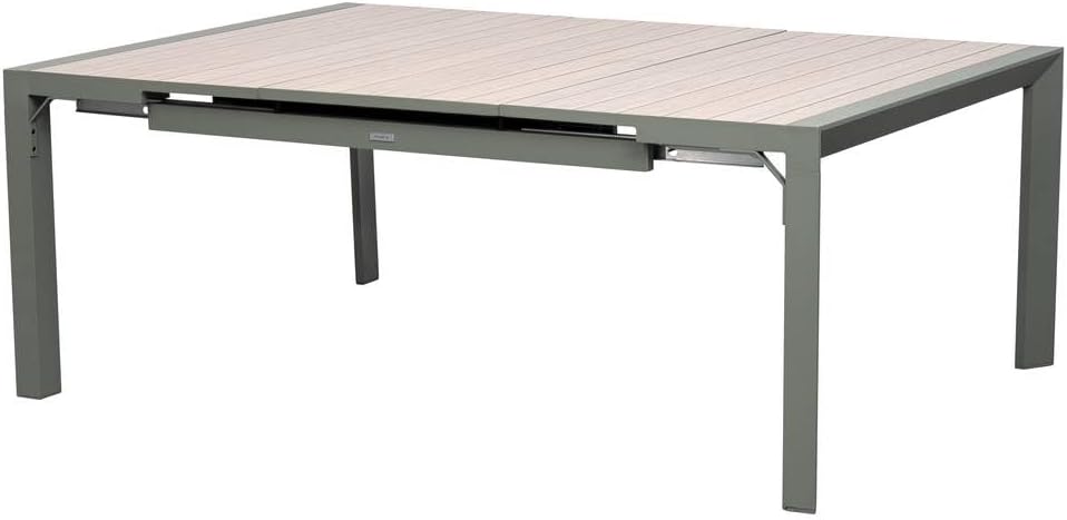 etevert - Evasion - table extensible 10 places - alu et effet bois