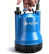 etevert Pompe submersible 200 W jusqu'à 4000 l/h, hauteur de refoulement max. 5 m, profondeur d'immersion max 7 m, protection thermique ...