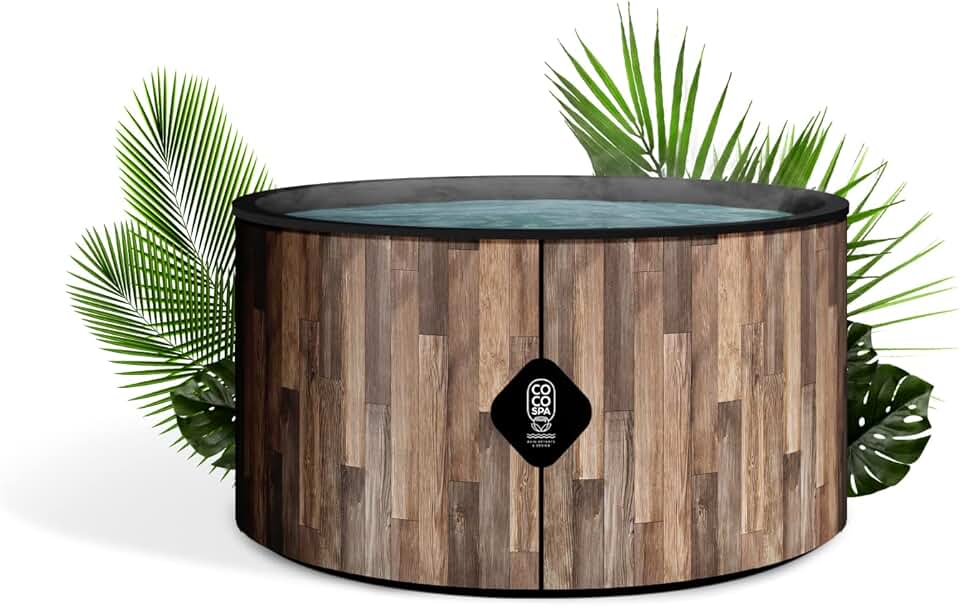 etevert Nordik Spa Gonflable - 150 cm de diamètre - 800 litres - Moteur 2240 W - 2 à 4 Personnes - Massage 140 Jets