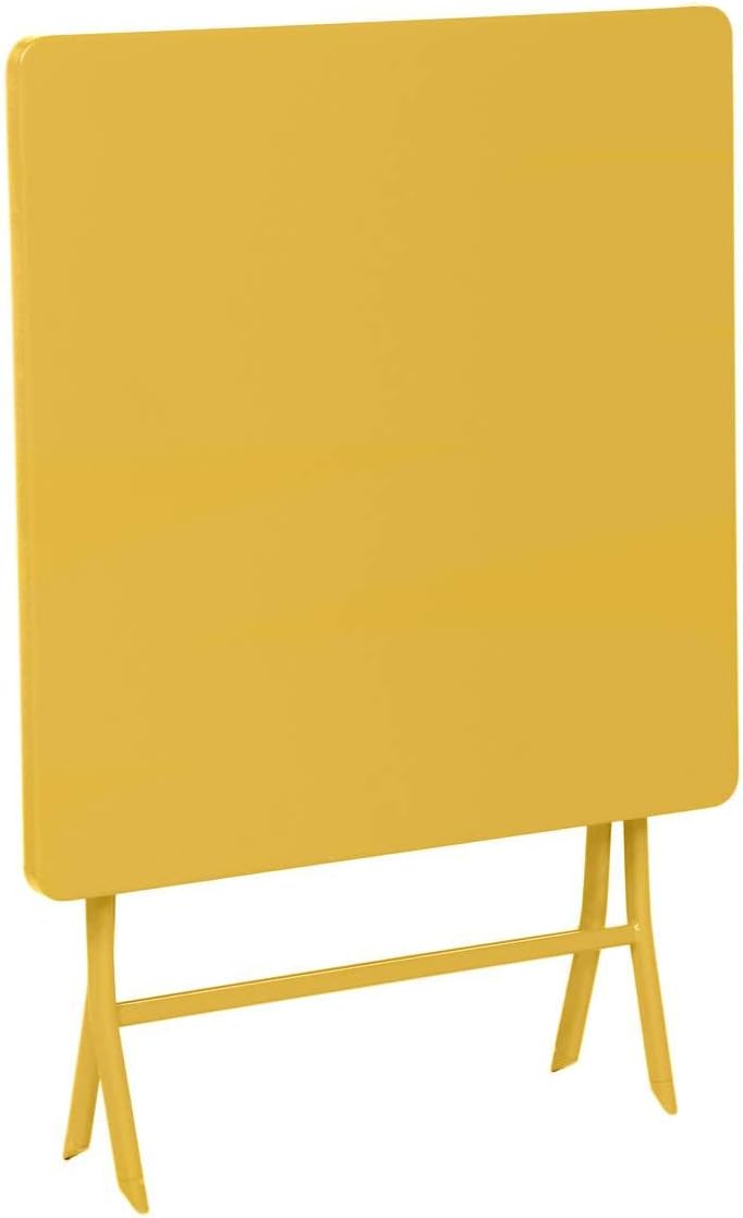 etevert - Greensboro série - 2 places, acier renforcé, jaune - table pliante
