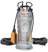 etevert Pompe Submersible Aqua 11S, 550W, Débit 3,6 m³/h, Hauteur Refoulement 25 m...