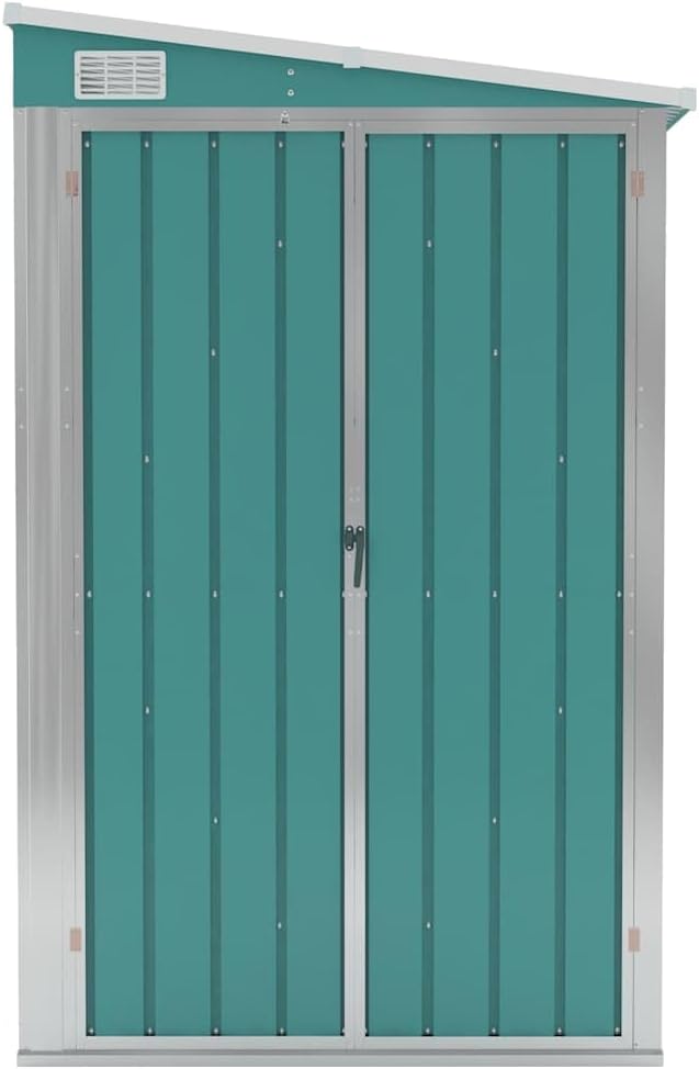 etevert Abri de Jardin Mural Vert 118x194x178 cm )
