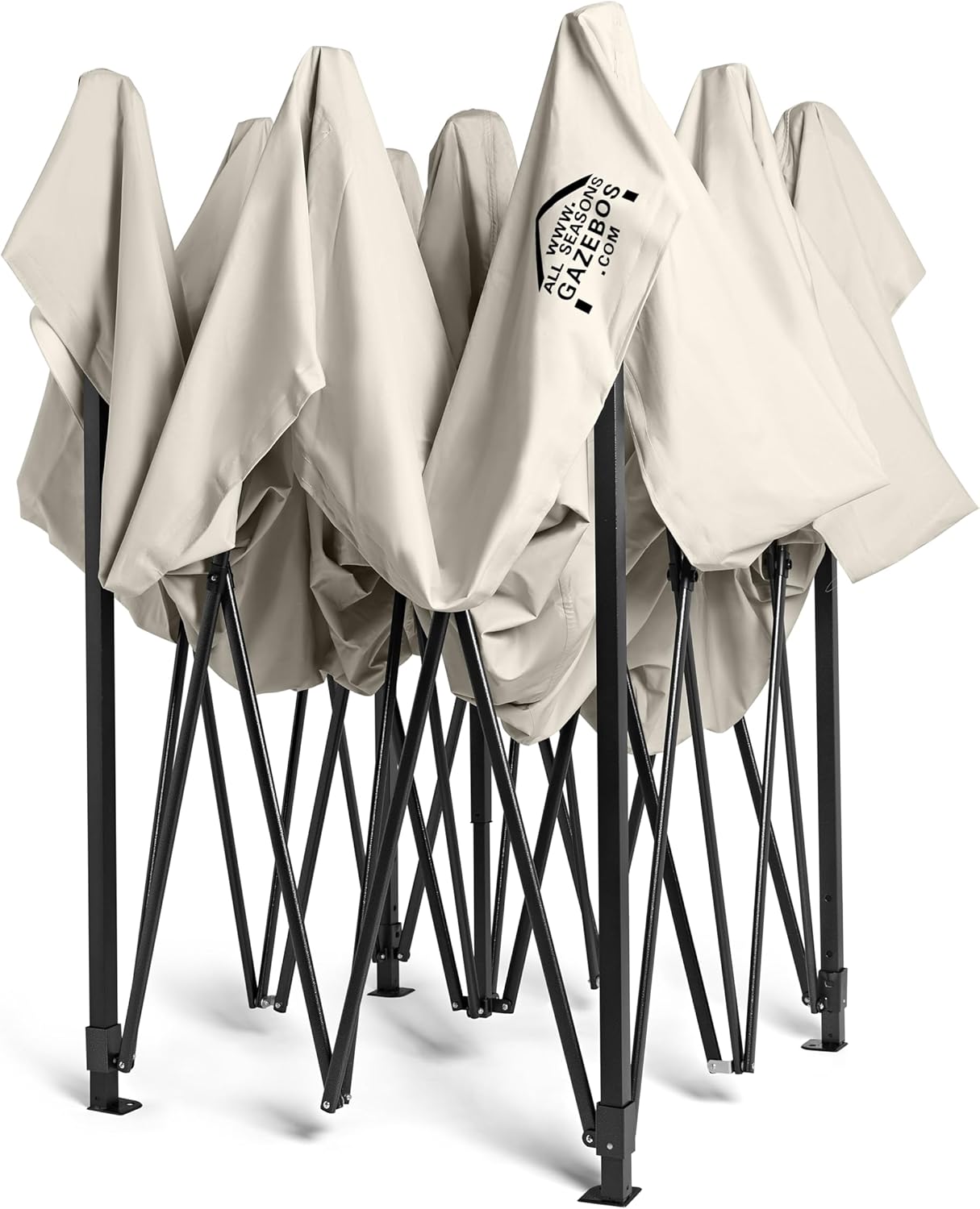 etevert - Tonnelle pliante série premium - 3x3m - étanche, parois latérales, accessoires, haute qualité