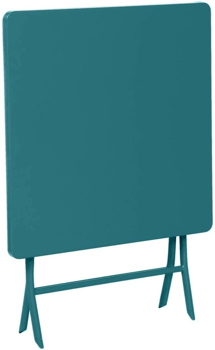 etevert - Greensboro série - 2 places, 70x70 cm - Acier bleu canard antirouille, pliante