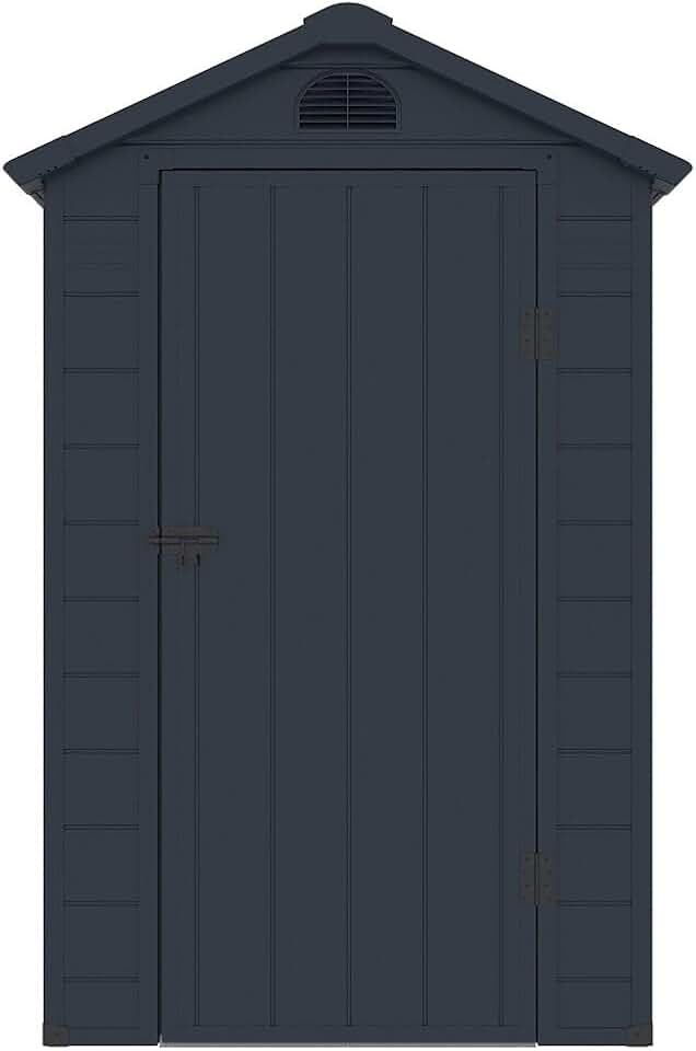 etevert - abri de jardin résine anthracite 1,39 m², CESIO