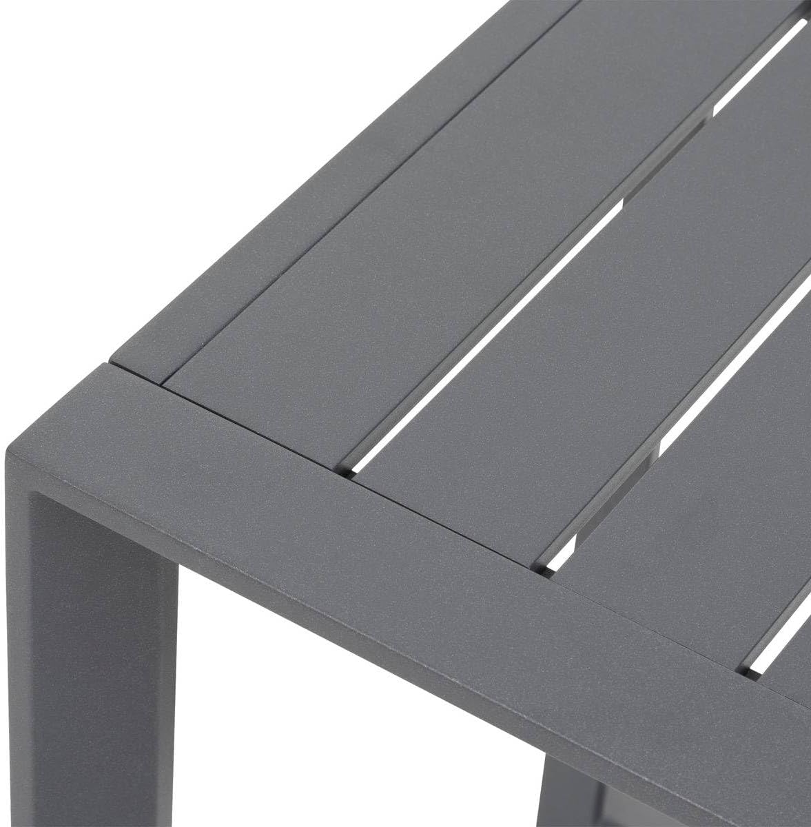 etevert - Allure Graphite - 79x79x30cm - Table basse jardin alu