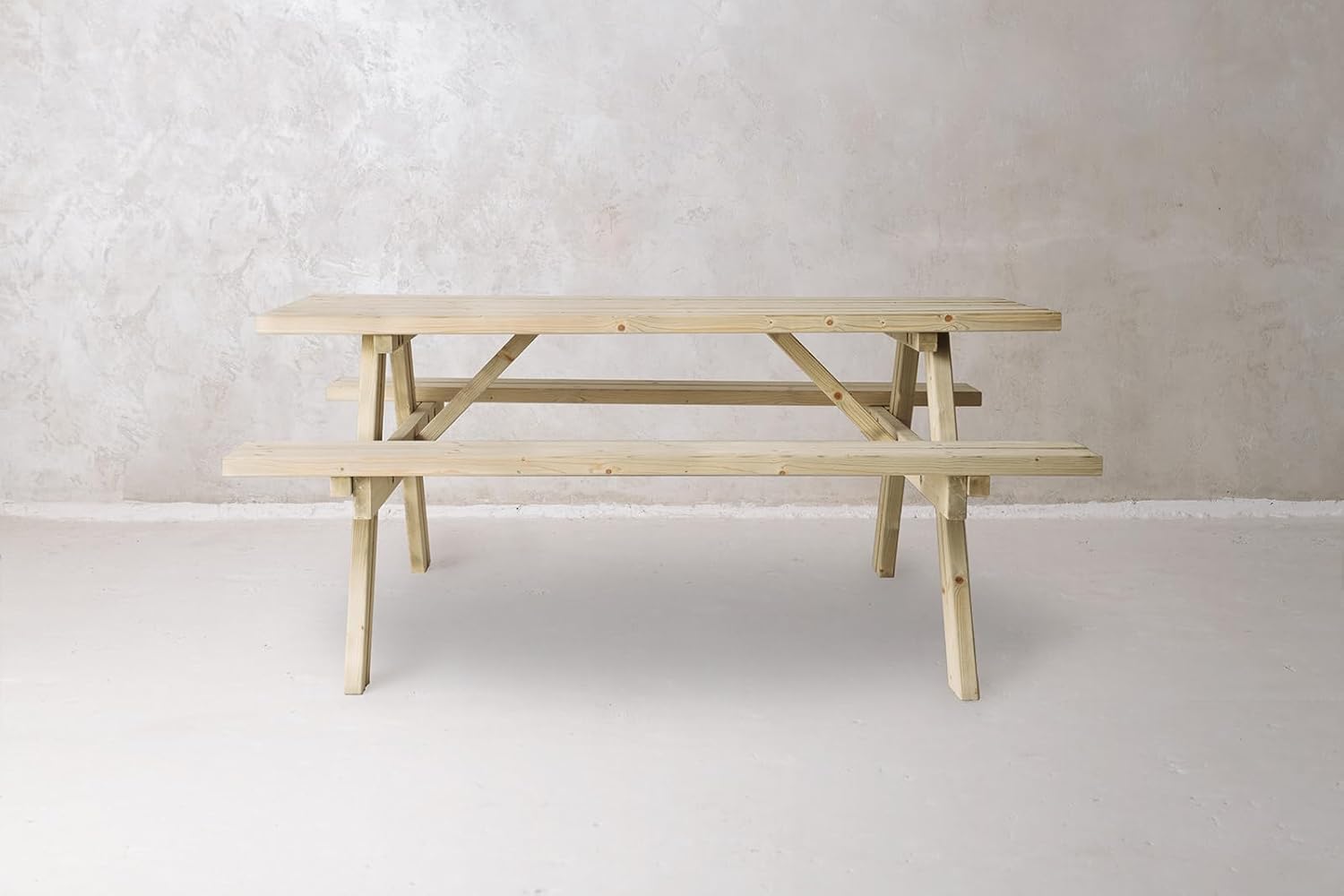 Table de Pique-Nique - Collection UNGURS - Résistante aux intempéries - Sièges pliants, idéale jardin_extérieur - etevert-