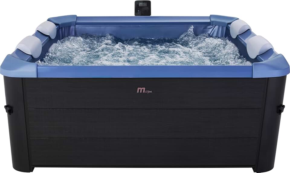 etevert - Oslo Saphire - 160x160x65 cm - 6 pers, 120 jets massage, LED, chauffage, ozone, etevert Oslo Saphire