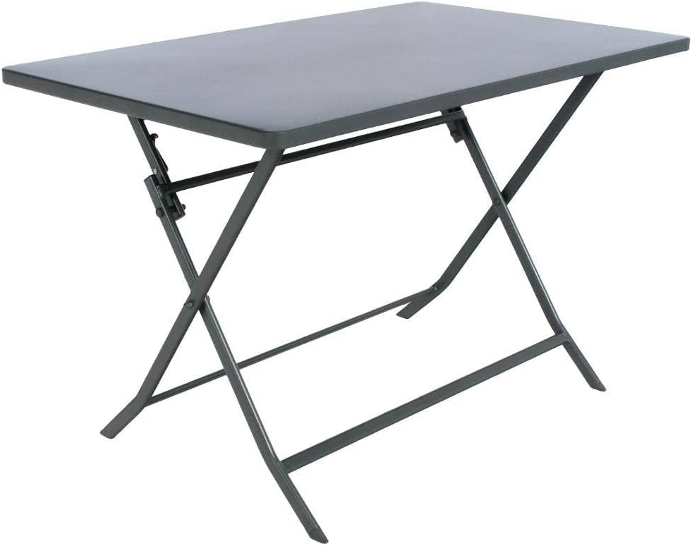 etevert - Greensboro - 4 places, rectangulaire, acier renforcé, gris graphite