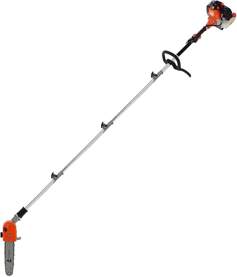 etevert - Élagueuse thermique perche orientable 4,15m 52cm3 3CV