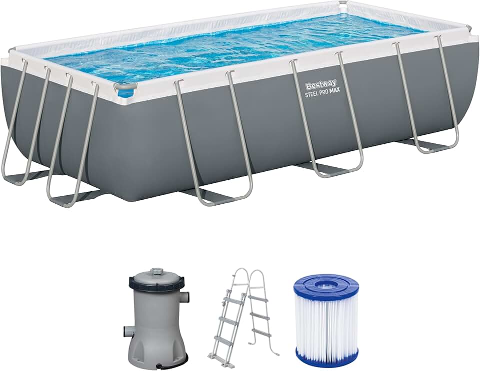 etevert - Steel Pro Max - 404x201x100 cm - Kit piscine hors sol - 56466