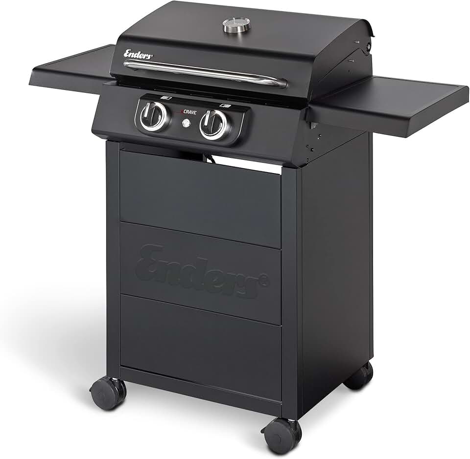 etevert - barbecue électrique eCRAVE 2 - fonte, 2 éléments, rangement