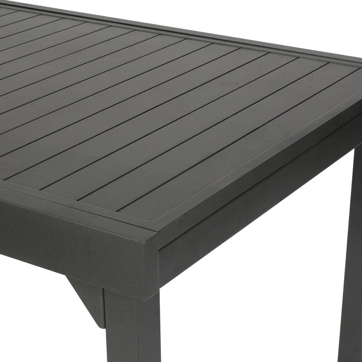 etevert - Piazza - 230/340x100 cm - table extensible 12 places, aluminium antirouille