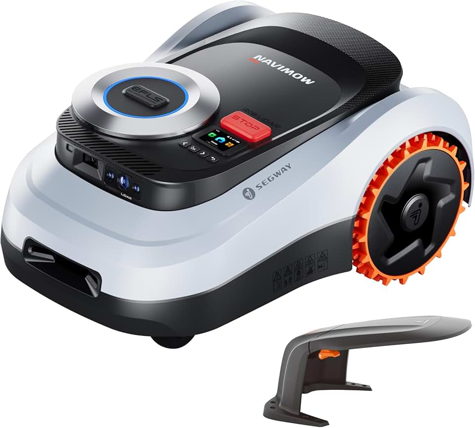 Segway - etevert i208 - 800m² - Robot tondeuse LiDAR, garage, 4G, pentes 45%