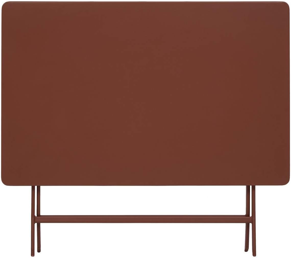 etevert - Greensboro - 110x70 cm - table pliante 4 places acier acajou