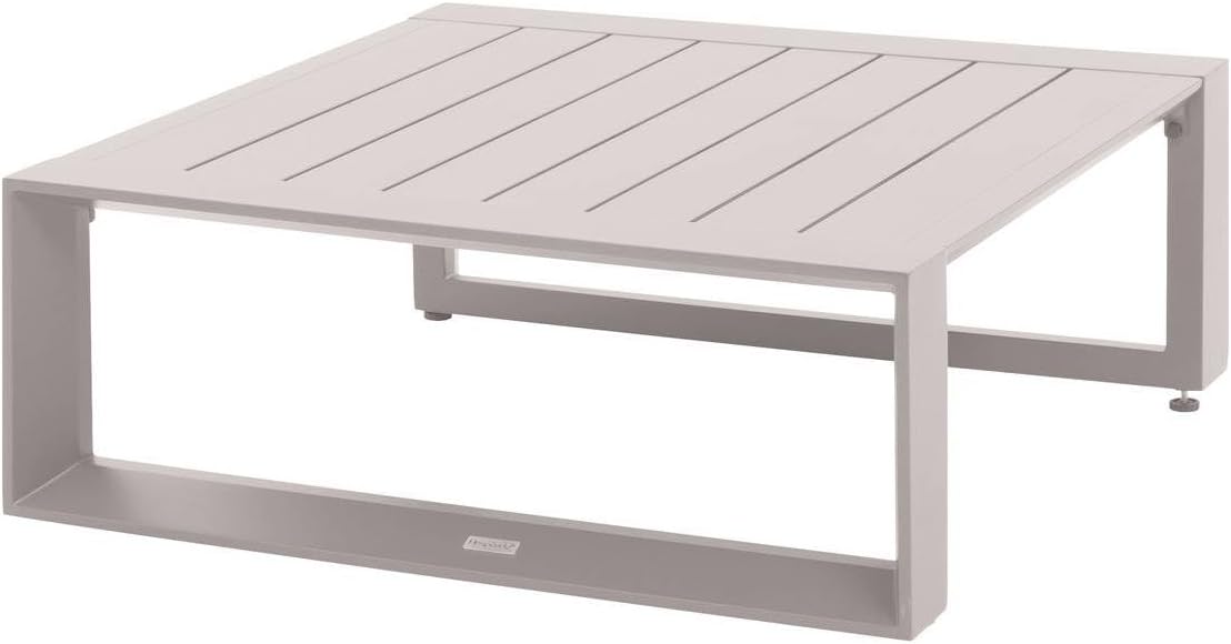 etevert - Allure table basse jardin 79x79x30 cm - aluminium époxy