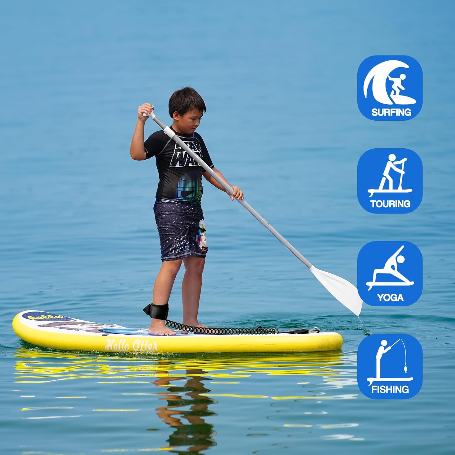 etevert - planche SUP adulte gonflable, accessoires inclus, 320x81x15cm