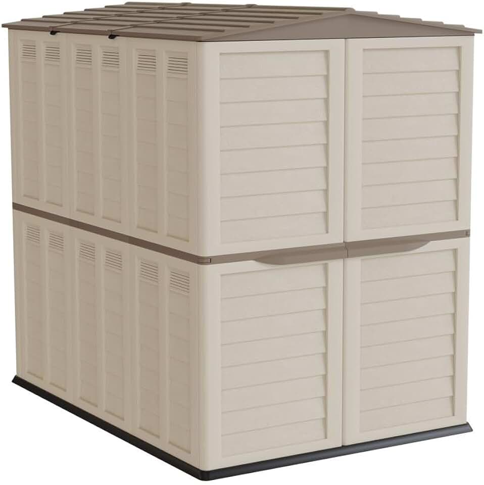 etevert - Abri de Jardin XL 3,14m², double paroi, anti-UV, 5500L