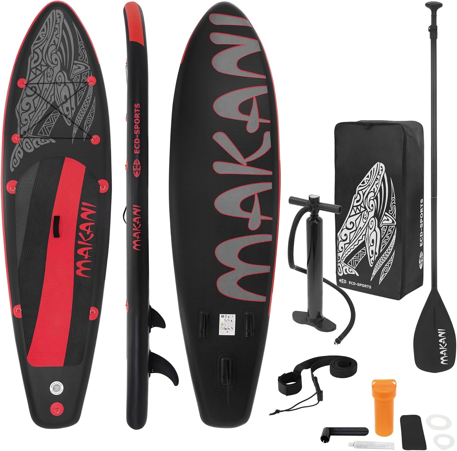 etevert - Stand Up Paddle Board - 305/308/320/380 cm - PVC, 120/150 kg, 10/15 cm d'épaisseur