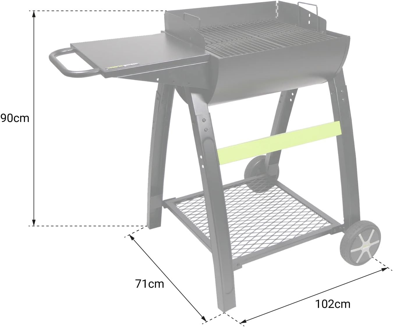 etevert - Barbecue TONINO 50 - acier - ventilation, 4-6 pers.
