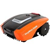etevert Robot Tondeuse Easymow 260B pour Jardins jusqu'à 260m². Noir/Orange