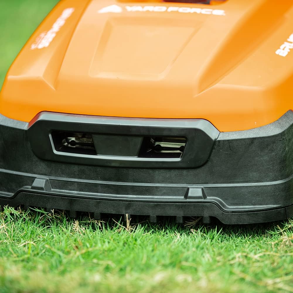 etevert - Robot tondeuse Classic - 500m² - Bluetooth, noir/orange