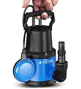 etevert Pompe submersible 400 W, 8000 l/h, hauteur de refoulement max. 8 m - Profondeur d'immersion maximale : 7 m, réglable