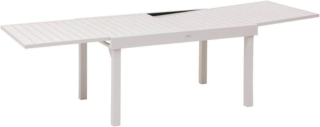 etevert - Piazza Extensible - 220/320x100cm - 10 places, aluminium epoxy