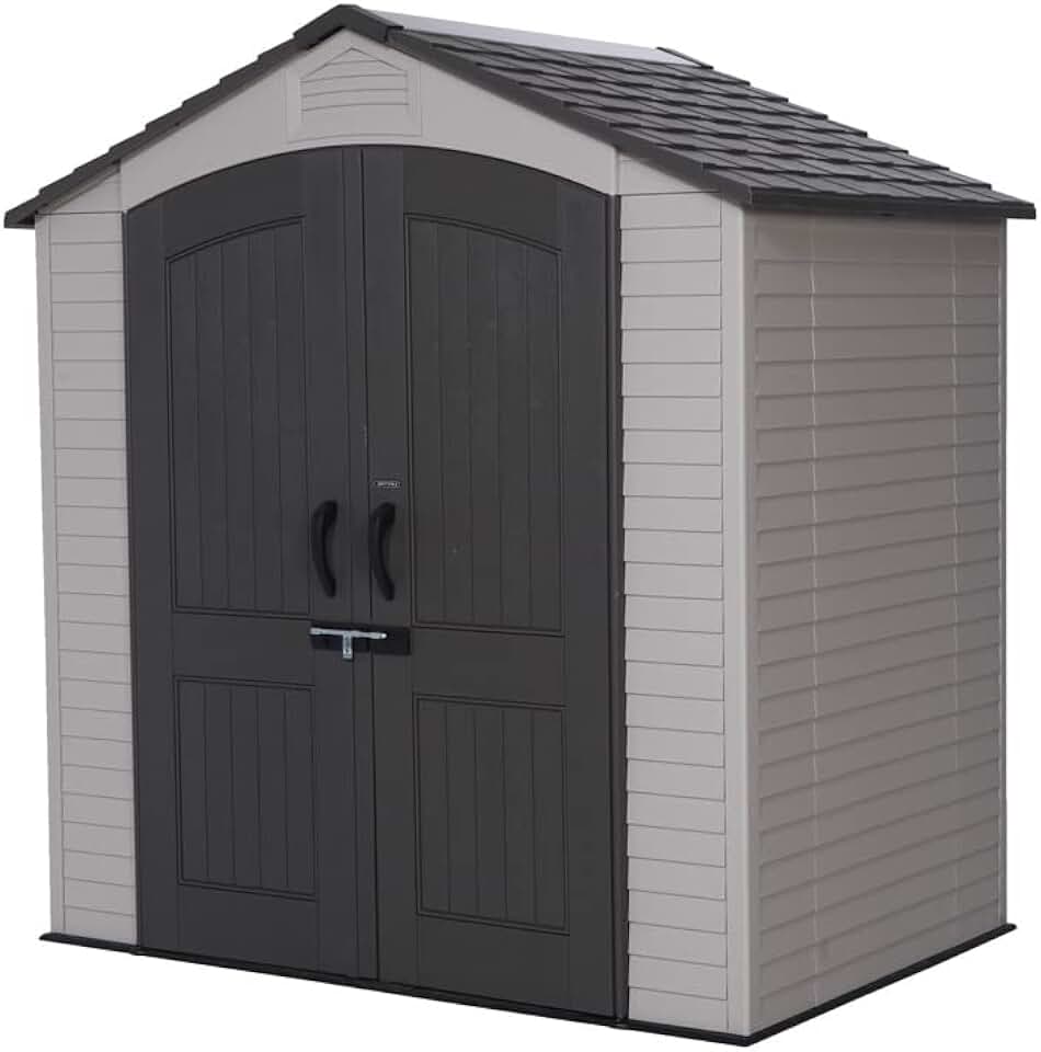 etevert - Abri de jardin série Tan - 132,7x204,4x227,9 cm - robuste, spacieux