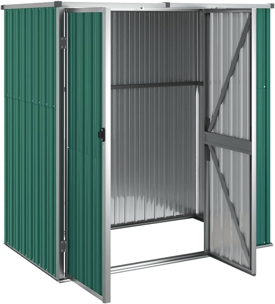 etevert Abri à Outils de Jardin Vert 161x89x161 cm Acier galvanisé, Maison & Jardin, Pelouses & Jardins, Vie en extérieur, Structures extérieures, Cabanes & abris de Jardin, Vert, (Poids 29.62KG)