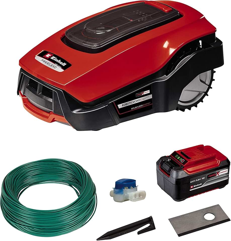 etevert - robot tondeuse FREELEXO 1200 - 1200m² - LCD, Bluetooth, 18V, batterie 5,2Ah