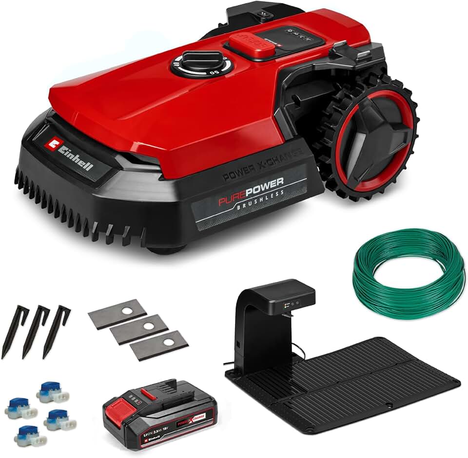 etevert - FREELEXO 500 - robot tondeuse 500 m², batterie 2,5 Ah, app mobile IPX5