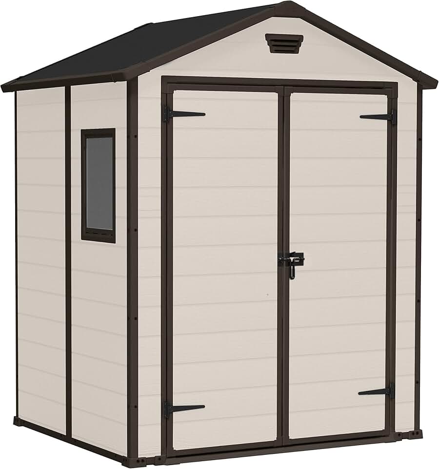 Abri de jardin - etevert - Manor 65 - 2,5m² - Abri de jardin beige, résistant, MANOR65