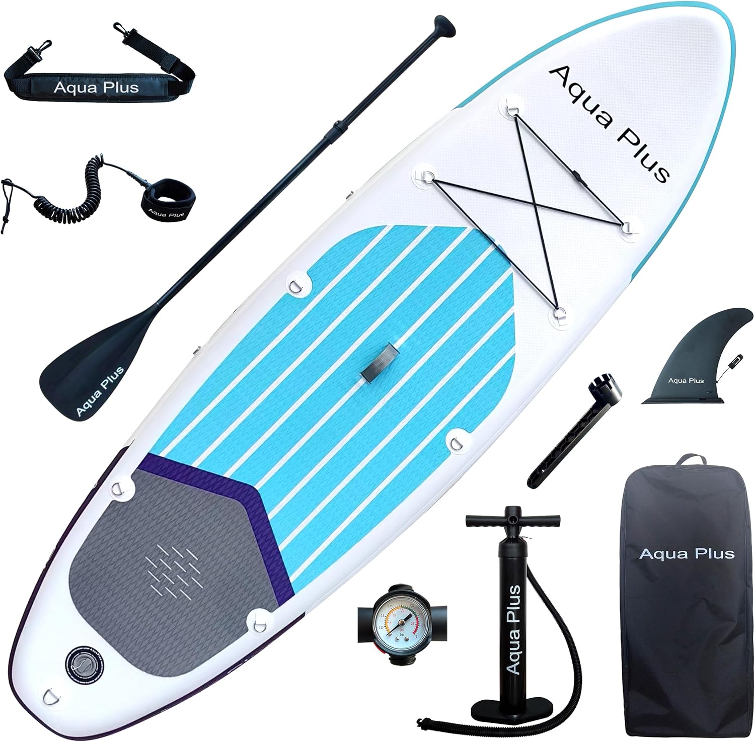 etevert - SUP gonflable 15cm - planche à pagaie, pompe, sac à dos