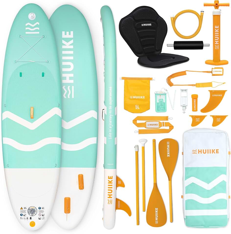 etevert - Paddle gonflable adulte - 305x84x15 cm - grande stabilité, 130 kg