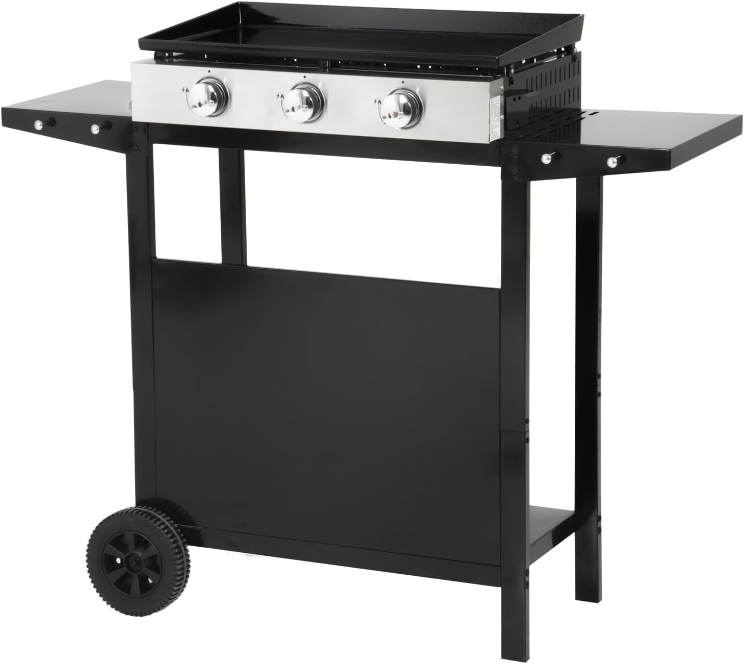 etevert - Plancha Mérida sur chariot 3 brûleurs 6kW 74x33 cm