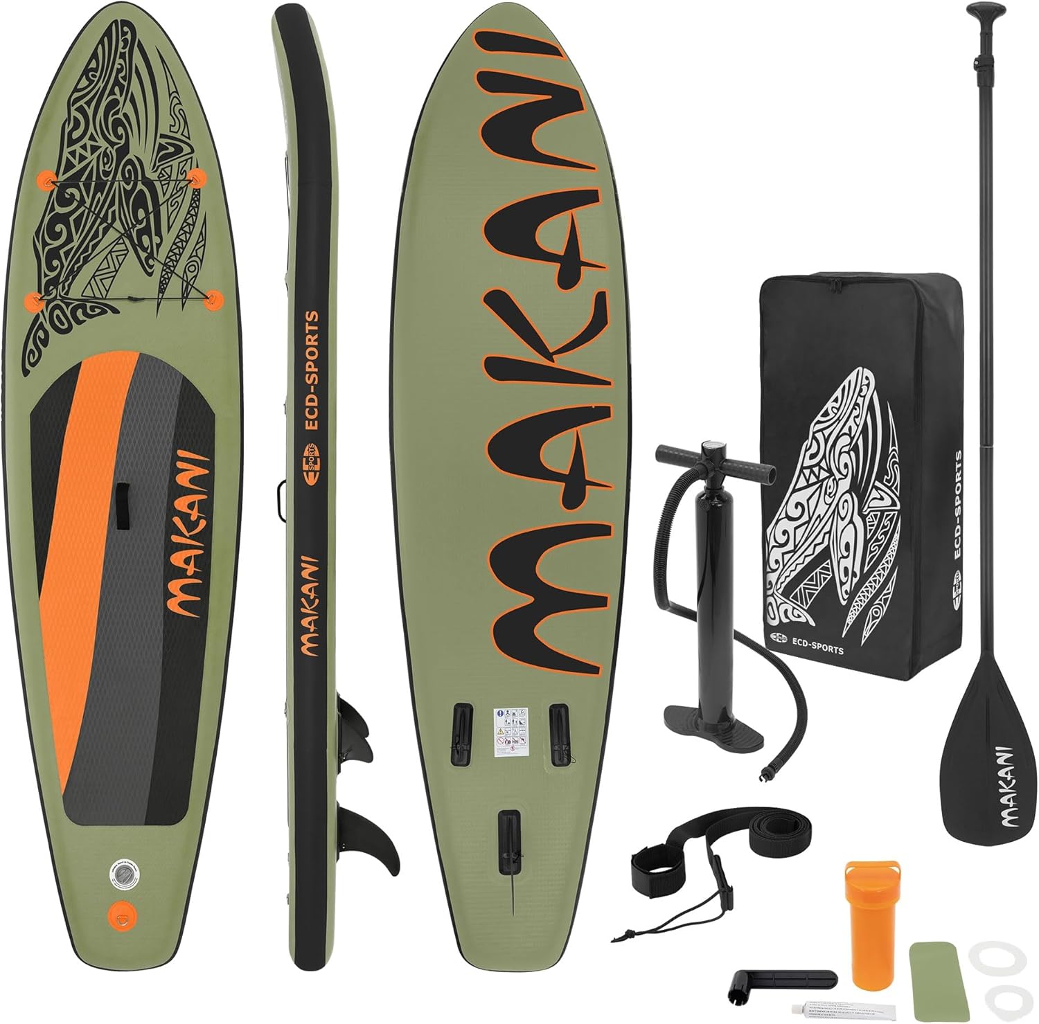 etevert - Stand Up Paddle Série - 305/308/320/380 cm - PVC, 120/150 kg, épaisseur 10/15 cm, sac, pompe