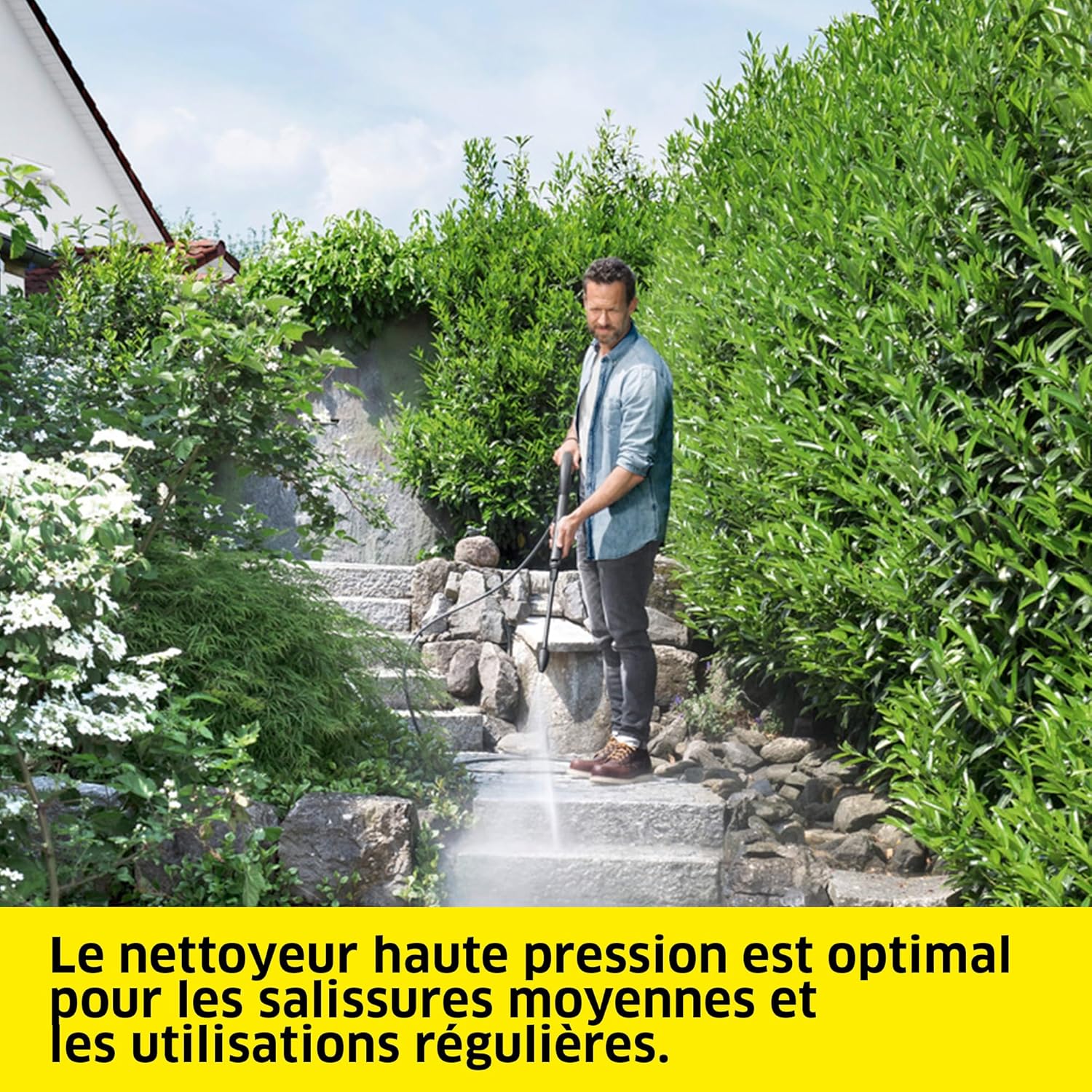 etevert - Nettoyeur Haute Pression K 5 Classic Car & Home - 145 bar, 500L/h, 40m²/h, Filtre à Eau, Poids 5.6kg, Pistolet