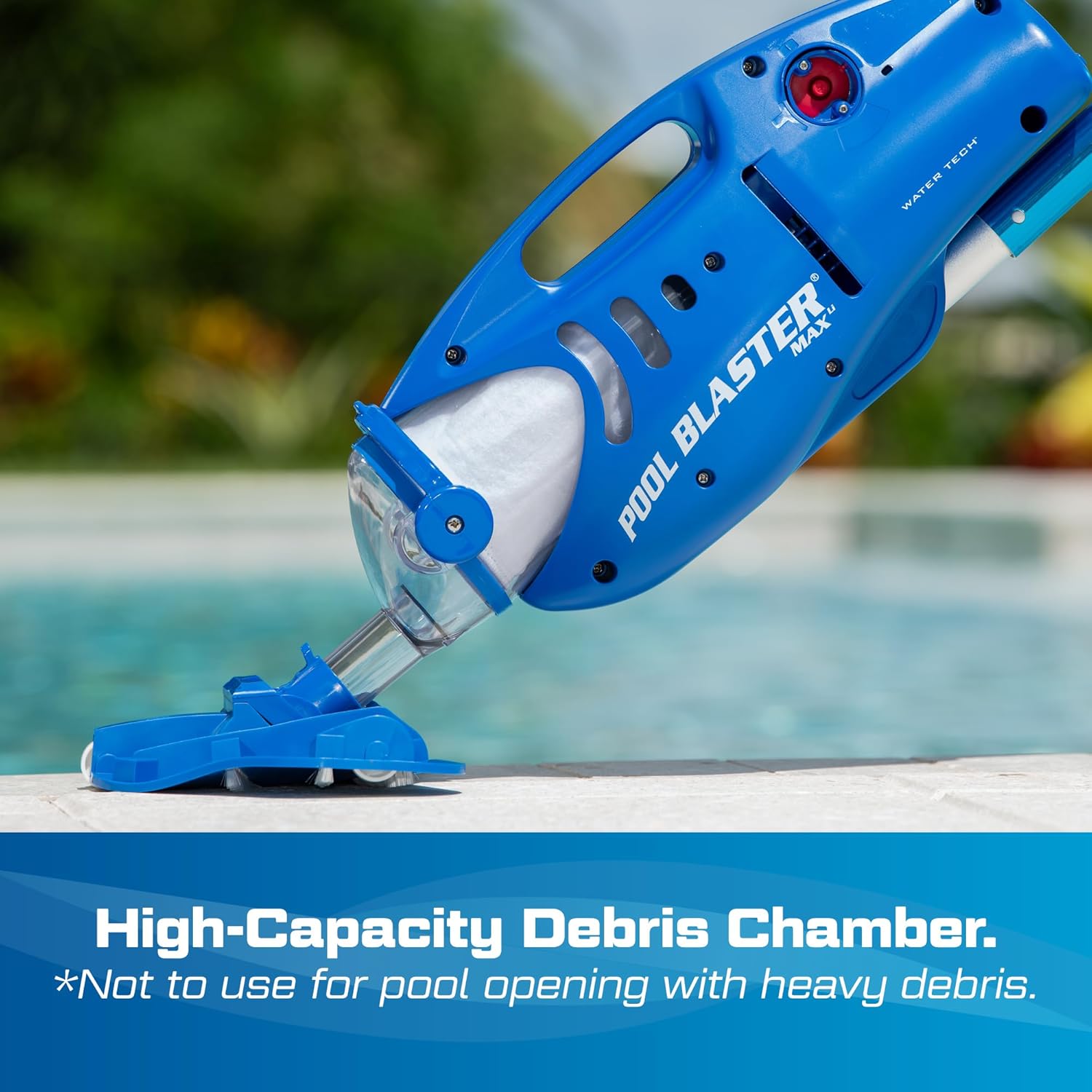 Water Tech etevert Max Li Aspirateur de piscine, aspirateur de piscine sans fil avec moteur P30, aspirateur à main pour piscine et spa