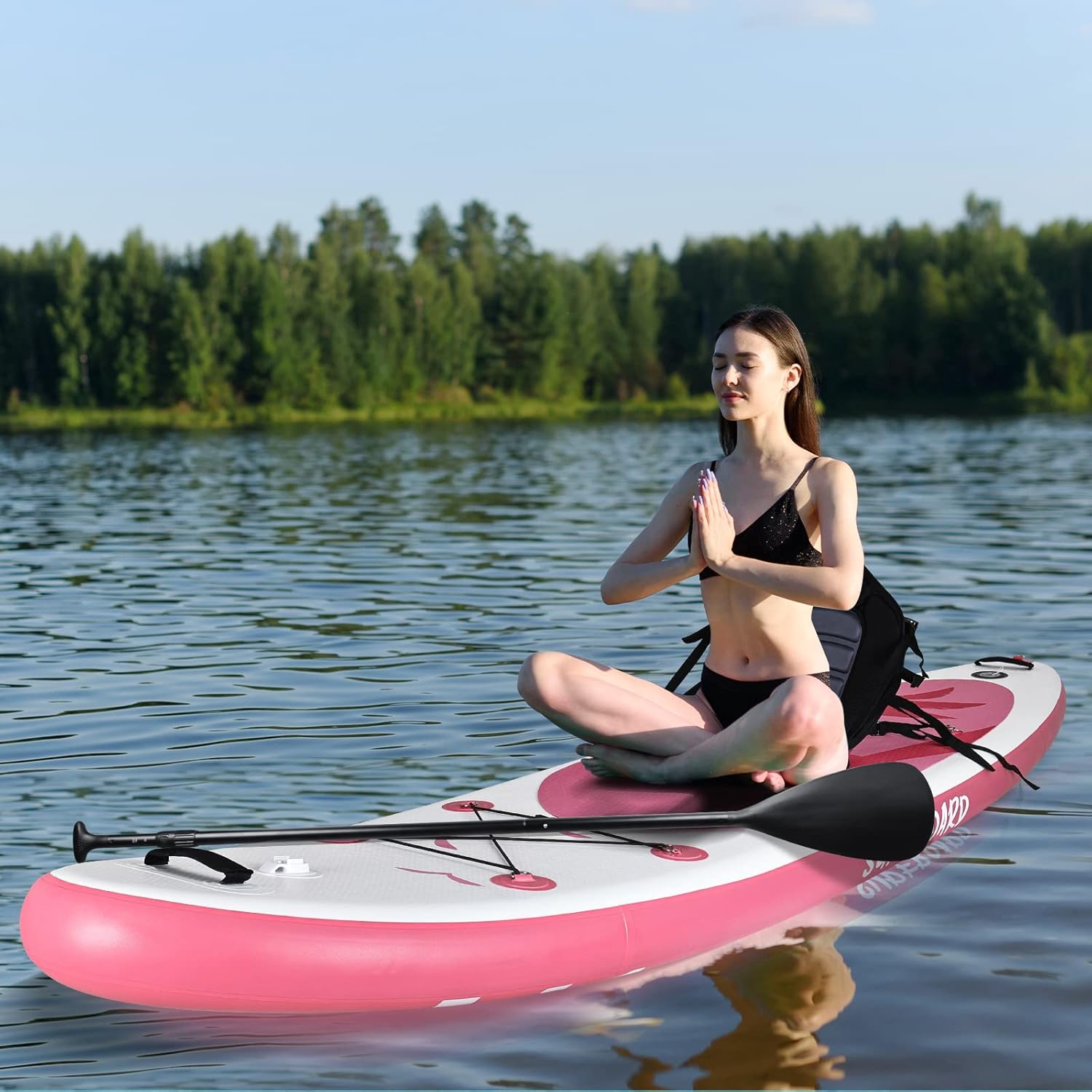 etevert - Paddle gonflable adulte - 320/335cm - 2 places, siège kayak, pagaie alu, support caméra, pompe, 150kg