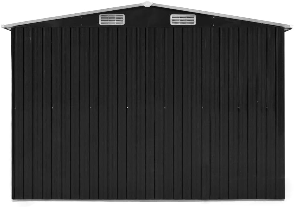 etevert Abri de Jardin 257x298x178 cm Métal Anthracite,Maison & Jardin, Pelouses & Jardins, Vie en extérieur, Structures extérieures, Cabanes & abris de Jardin, Anthracite (Poids 72.36KG)